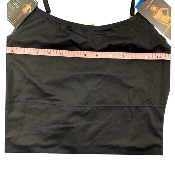 NEW Maidenform Firm Control Fat Free Long Length Tank Top Women XL Black 3266 - Picture 8 of 9